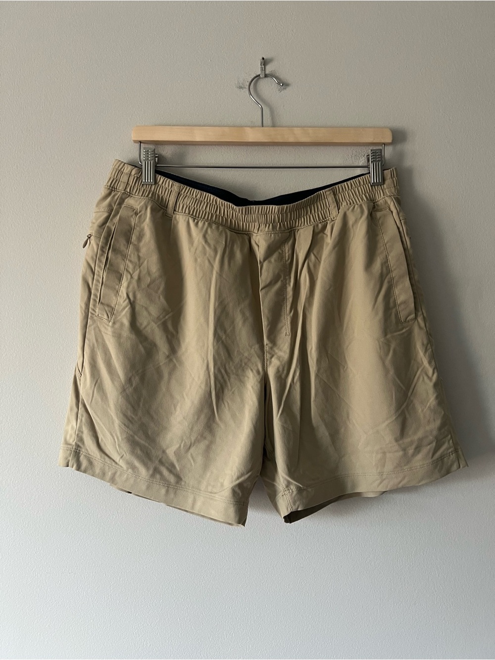 Birddogs Khaki Lined Performance Athletic Shorts Men’s XXL Casual Golf
